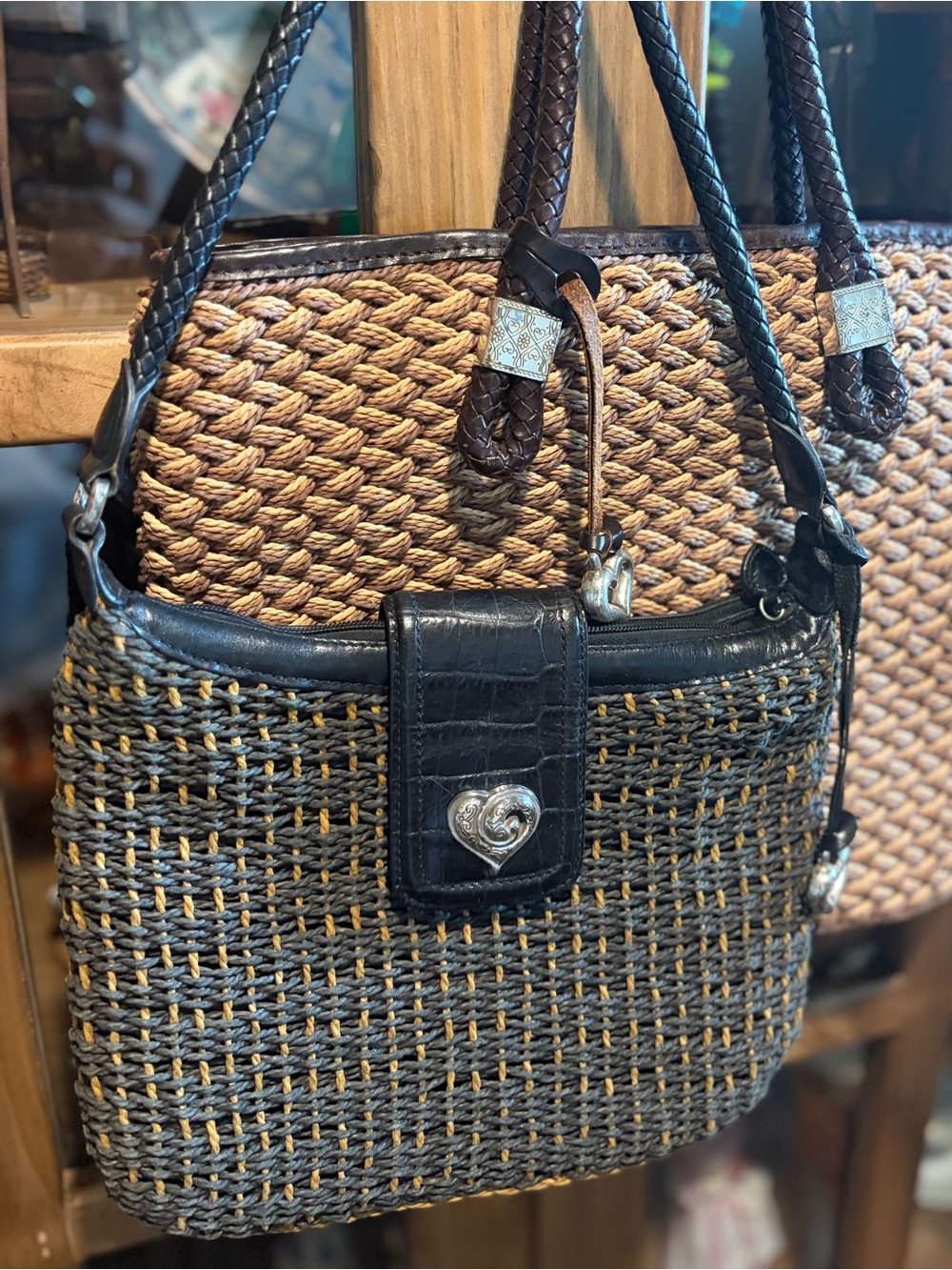Brighton Ratan Bag Bundle (2) Woven Bags- See Description - Picture 6 of 16